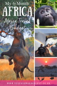 6 months africa travel budget