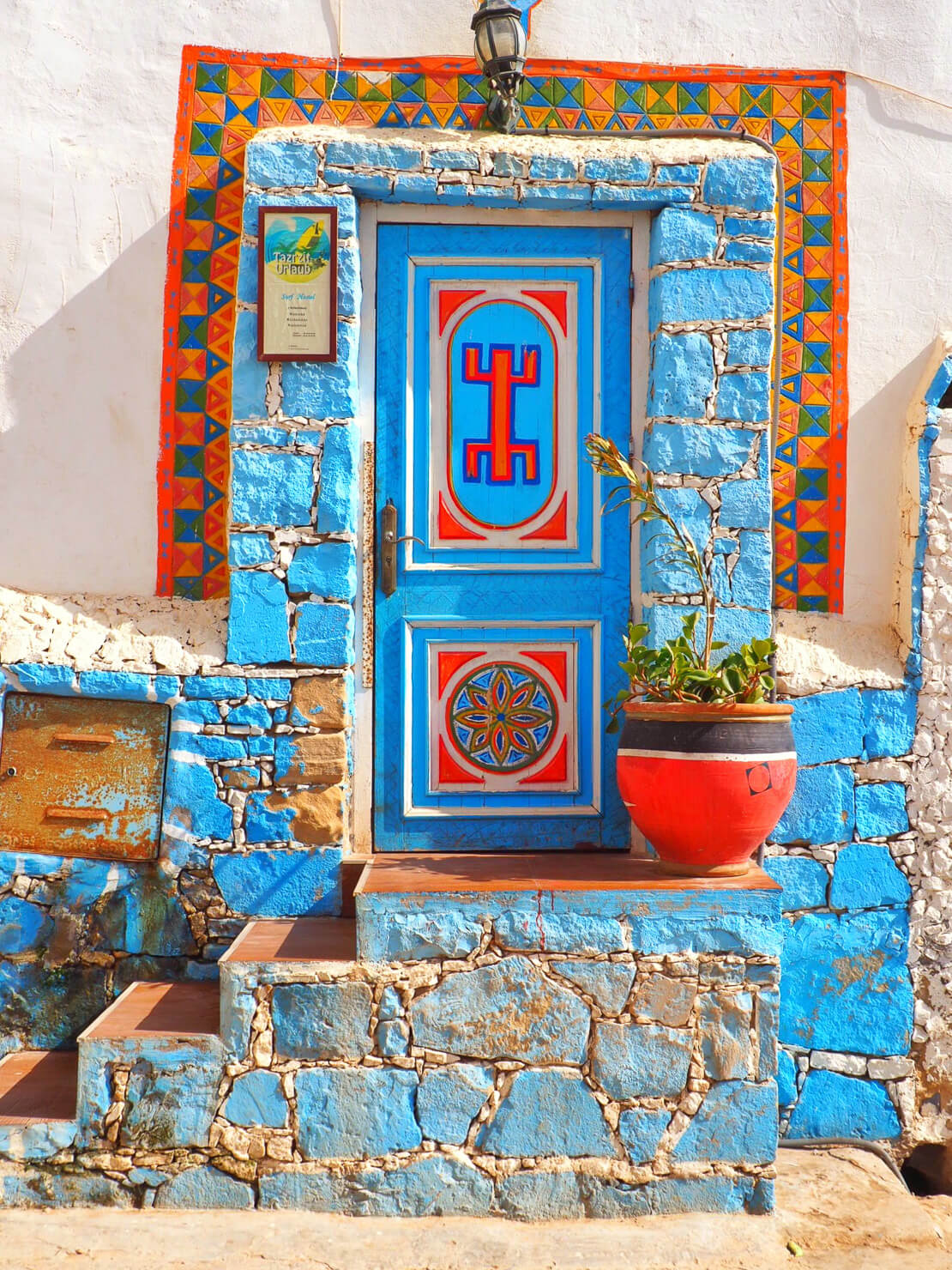 Beautiful Moroccan door in Taghazout