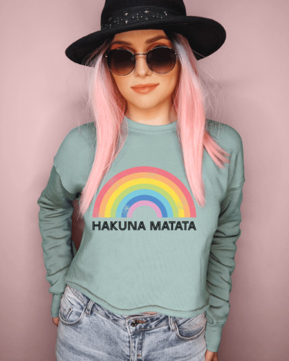 Hakuna Matata Cropped Sweatshirt