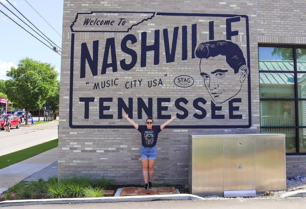 Nashville Tennessee Johnny Cash Mural