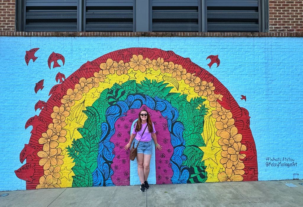 What Lifts You Rainbow Mural Nashville