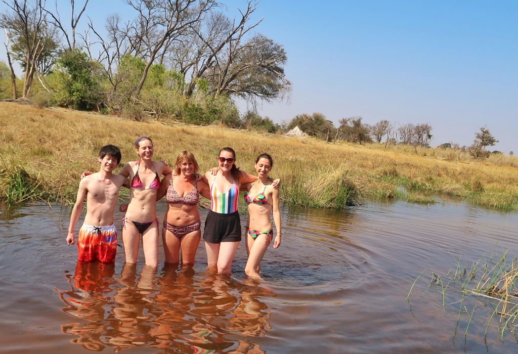 Swimming in the Okavango Delta