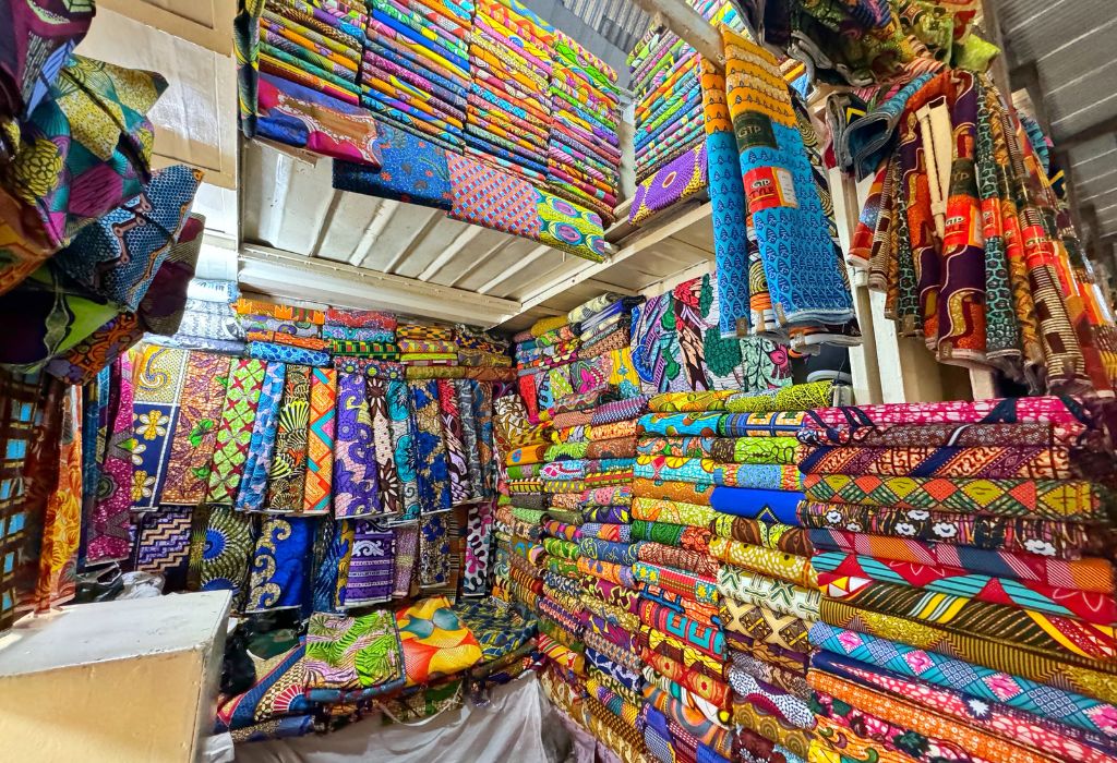 Fabric in Makola Market, Ghana